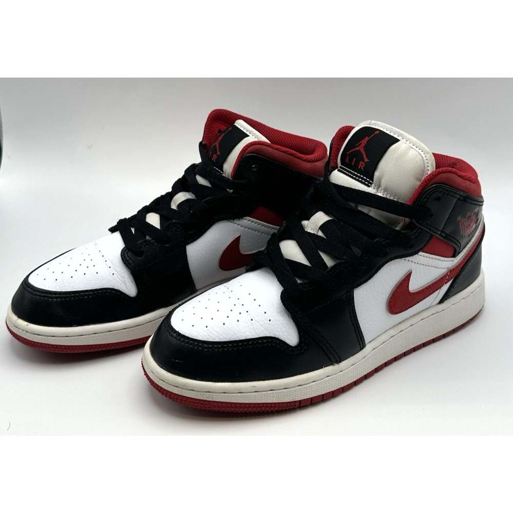 Nike Air Jordan 1 Mid GS Gym Red Black White DJ4695-122 Youth 4Y Womens 5.5 Shoe